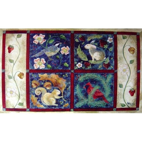 Custom Printed Rugs Custom Printed Rugs DM 18 Four Seasons Door Mat DM 18 - main